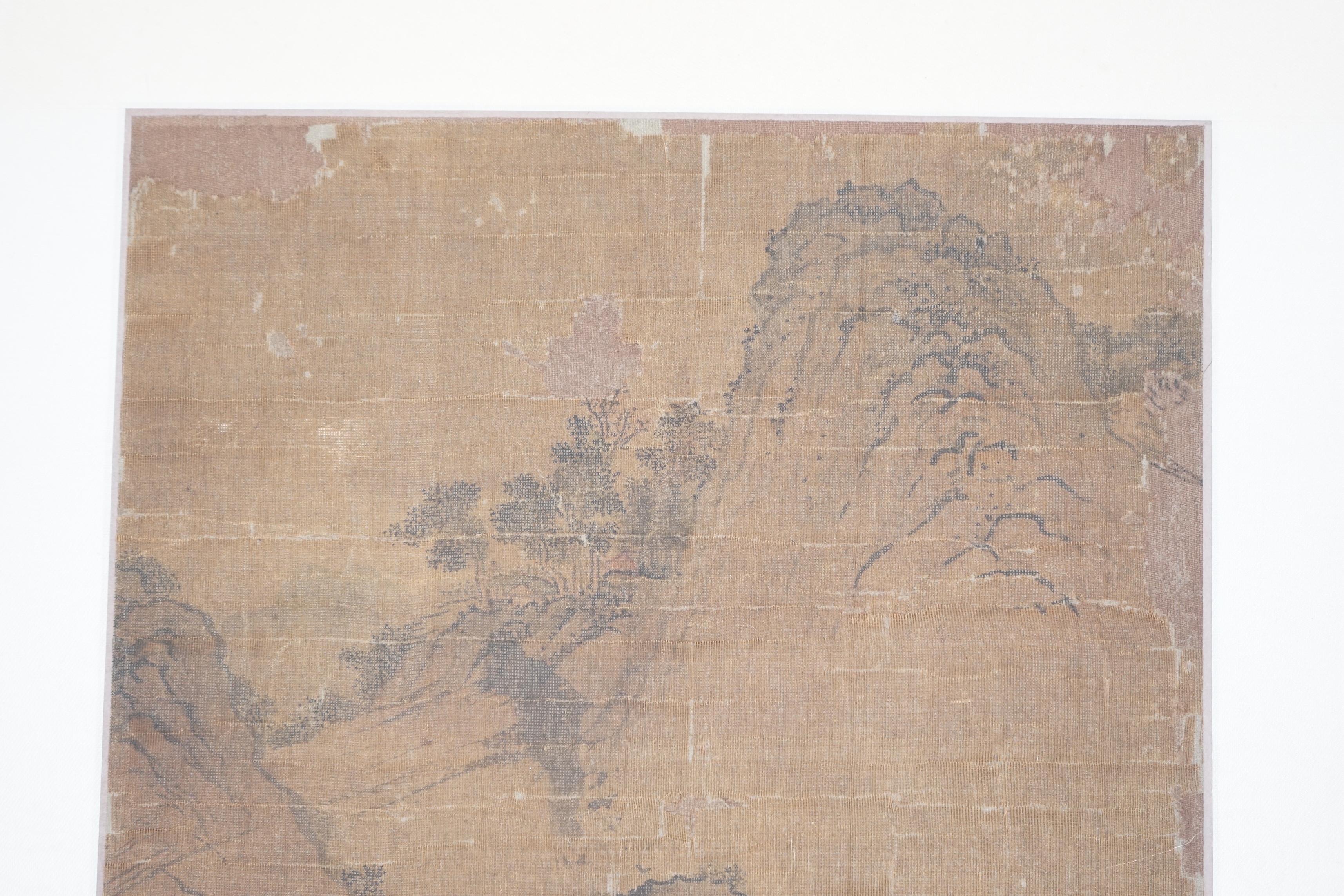 A Chinese painting on silk, Ming dynasty